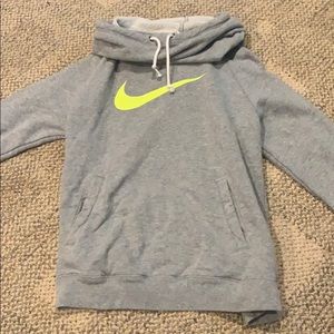 Cowl neck grey Nike sweatshirt